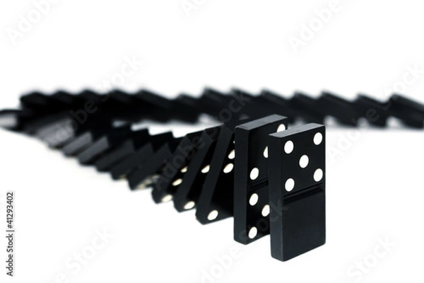Fototapeta Falling domino