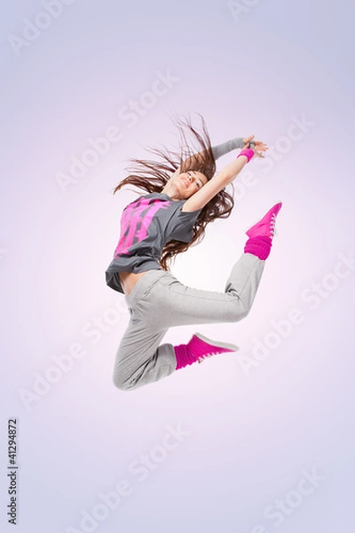 Fototapeta Dziewczyna tancerka hip-hopu
