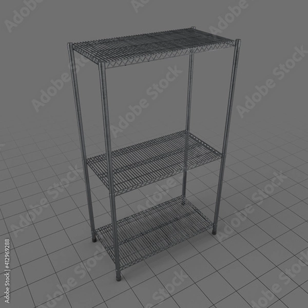 Obraz Stalowa półka