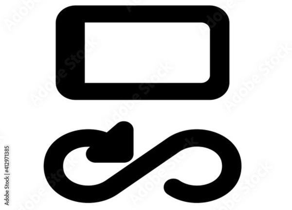 Fototapeta mobile calibration icon vector for apps and website