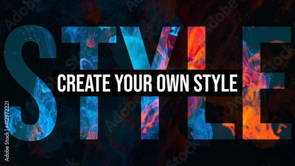 Fototapeta Large and Small Title Text