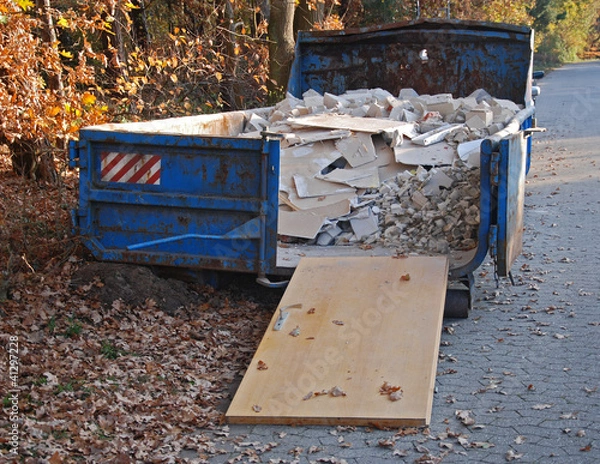 Obraz Bauschutt im Container