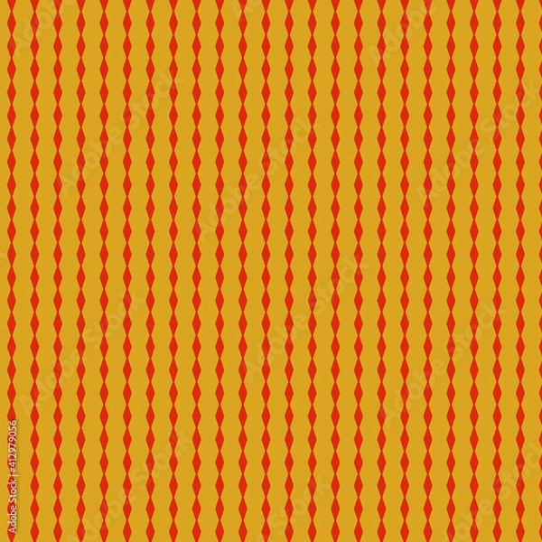 Obraz Illustration with repetitive geometric shapes, trendy color # DAA520 Fortuna Gold. Abstract background for web pattern, wallpaper, digital graphics, packaging, objects and artistic decor.