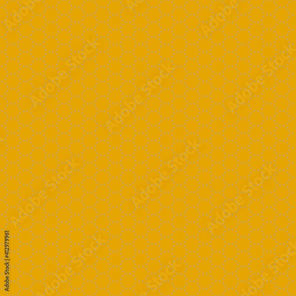 Obraz Illustration with repetitive geometric shapes, trendy color # DAA520 Fortuna Gold. Abstract background for web pattern, wallpaper, digital graphics, packaging, objects and artistic decor.