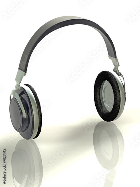 Obraz 3d concept illustration headphones