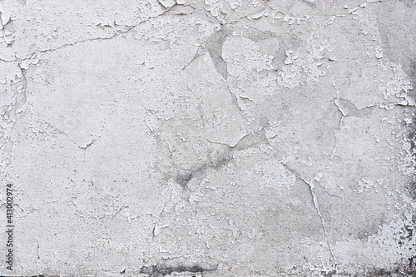 Obraz 罅や染みのあるコンクリートの古い壁