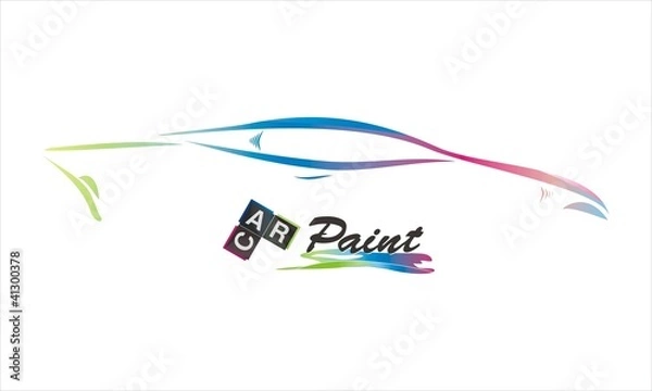 Obraz car paint company vector