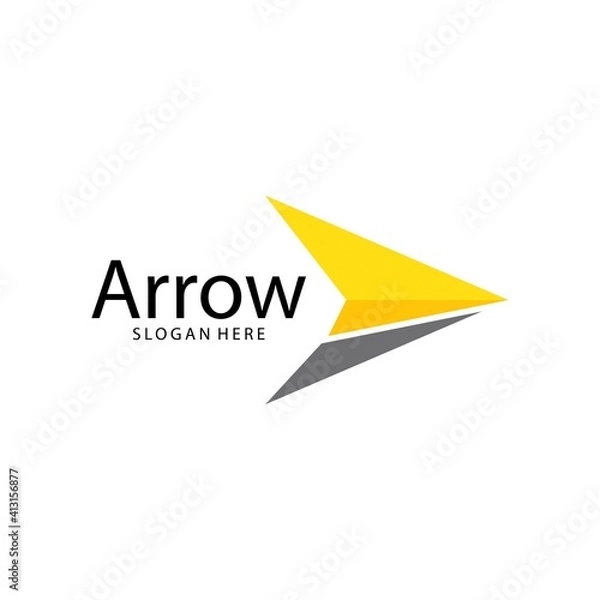 Fototapeta Arrow illustration logo