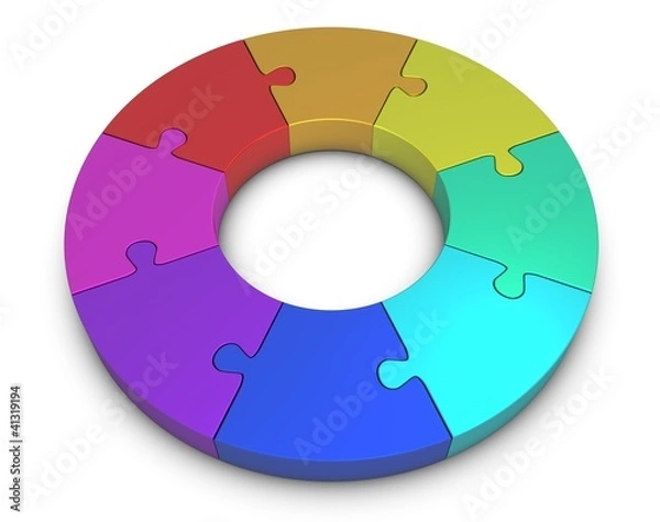 Obraz Puzzle Farbkreis