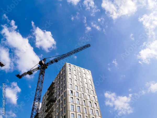 Obraz Big construction site A big construction site with cranes