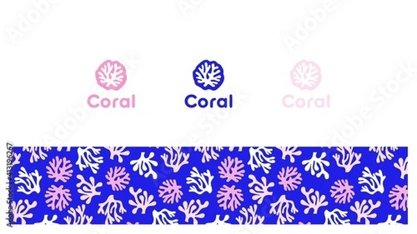Obraz Coral Logo