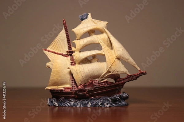 Fototapeta model of a ship