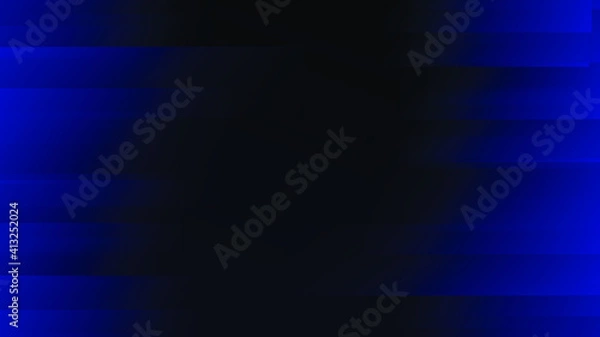 Obraz Modern blue degrade lines, glowing rays abstract background with copy space