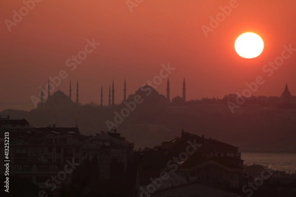 Obraz Sunset in Istanbul