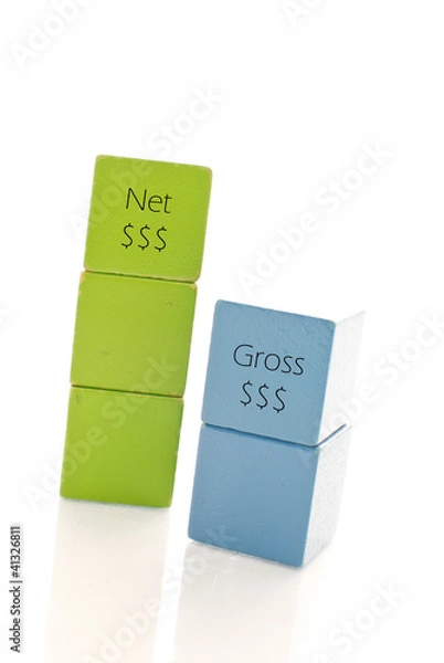 Fototapeta Gross and Net Profits