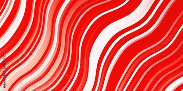 Obraz Light Red vector template with curves.