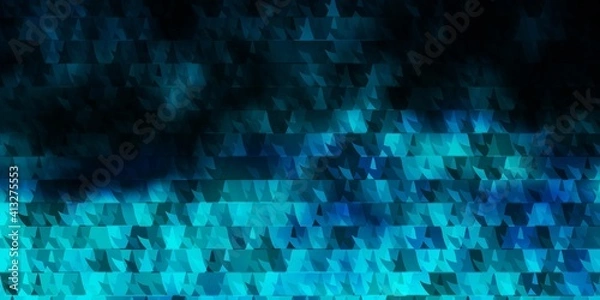 Fototapeta Light BLUE vector background with lines, triangles.