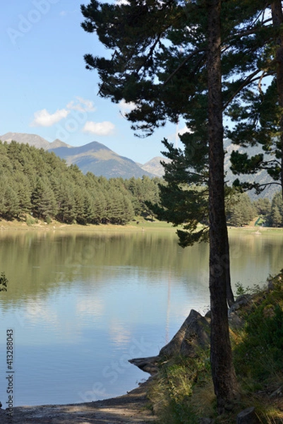 Obraz Andorra. Lake Engolasters