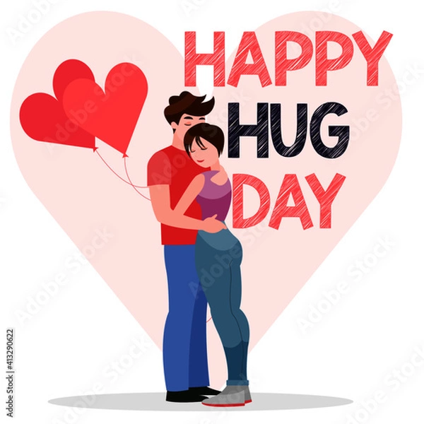 Fototapeta happy hug day