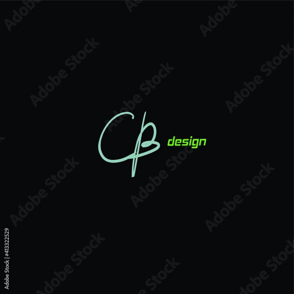 Obraz CB Initial Isolated Logo for Identity