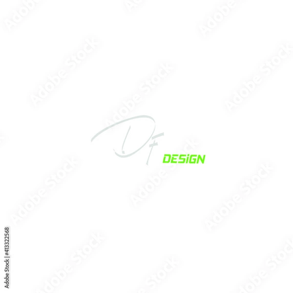Obraz DF Initial Isolated Logo for Identity