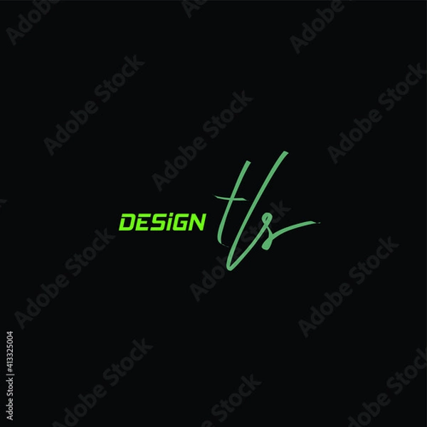 Obraz HS Initial Isolated Logo for Identity