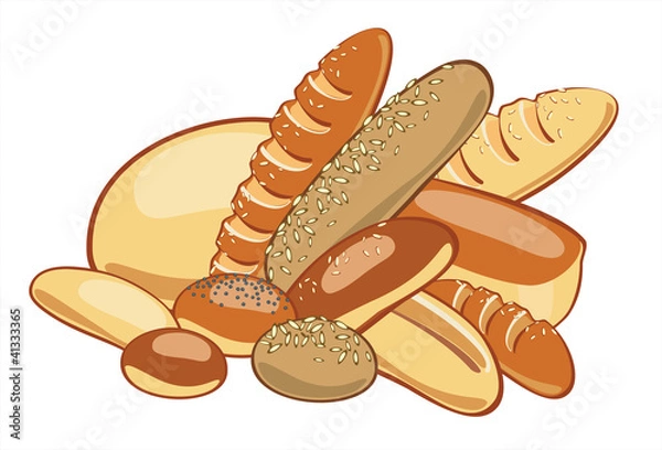 Obraz Bread. Vector illustration