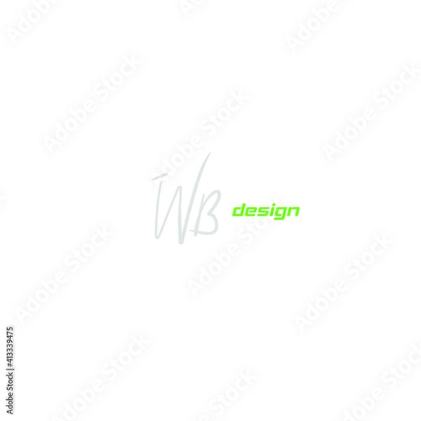 Obraz WB Initial Isolated Logo for Identity