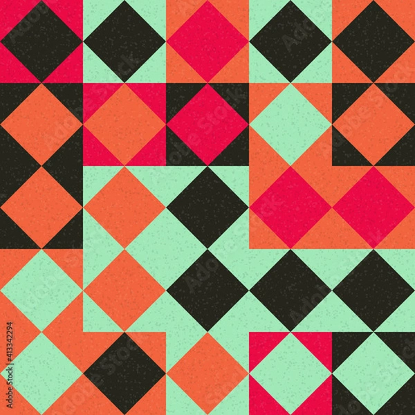 Fototapeta Abstract Geometric Pattern generative computational art illustration