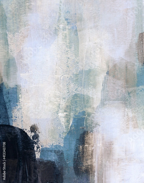 Fototapeta Contemporary abstract art. Hand painted image.  Versatile image can apply to a wide range of creative design projects: posters, banners, cards, websites, wallpapers and magazines.