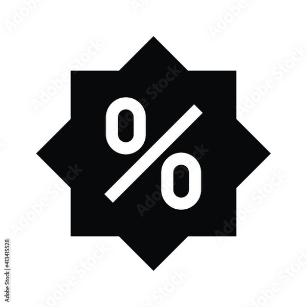 Fototapeta discount sign icon vector
