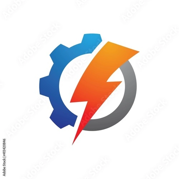 Obraz Lightning logo images