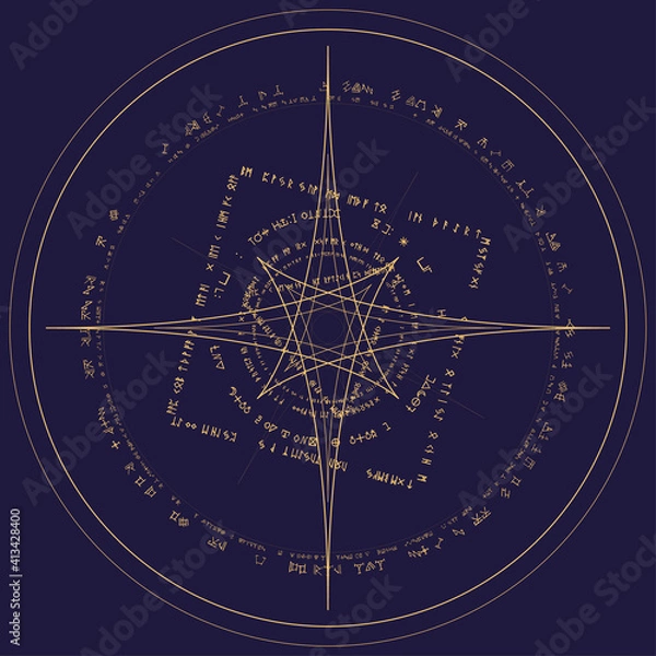 Fototapeta Magic Circle