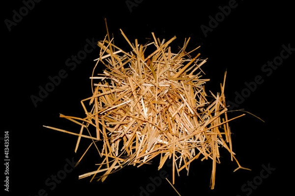 Obraz straw isolated on white background