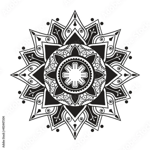 Fototapeta Hindu Mandala Circular Pattern