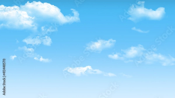 Obraz blue sky with clouds