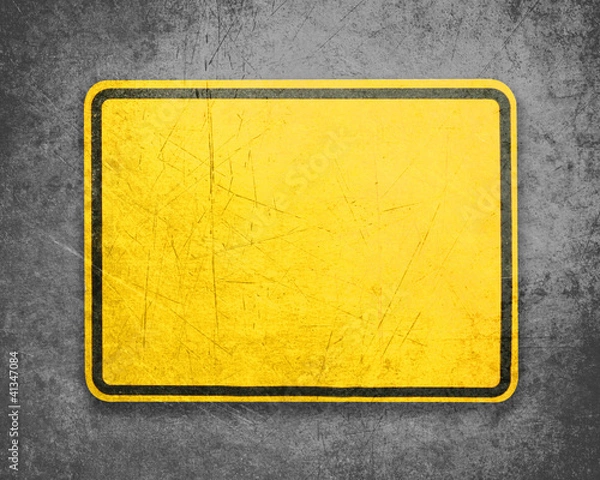 Obraz Yellow Sign