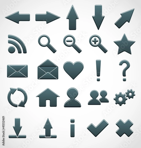 Obraz Web Icons Set