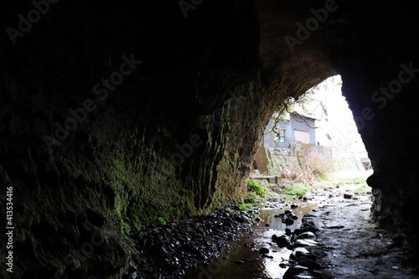Obraz 高知県のジブリ伊尾木洞