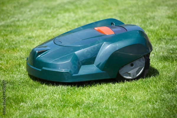 Obraz Rasen Roboter im Garten