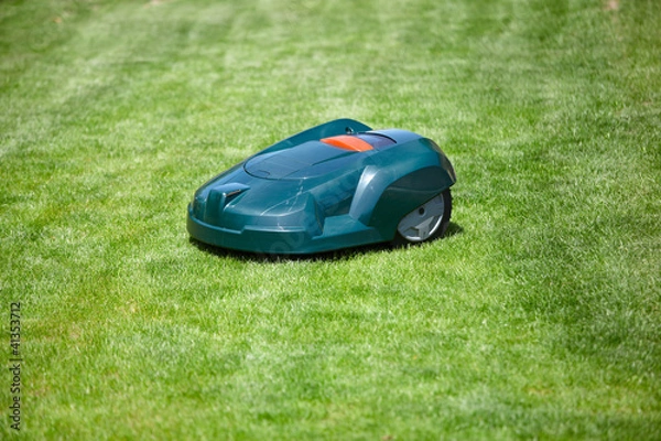 Obraz Rasen Roboter im Garten