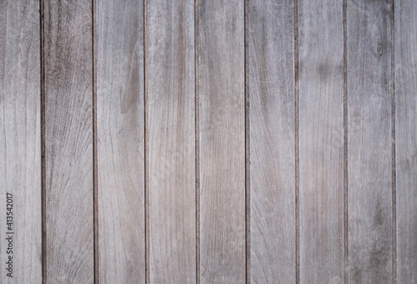Fototapeta Close-up of old vertical plank textured backdrop for wood backgrounds and text design.