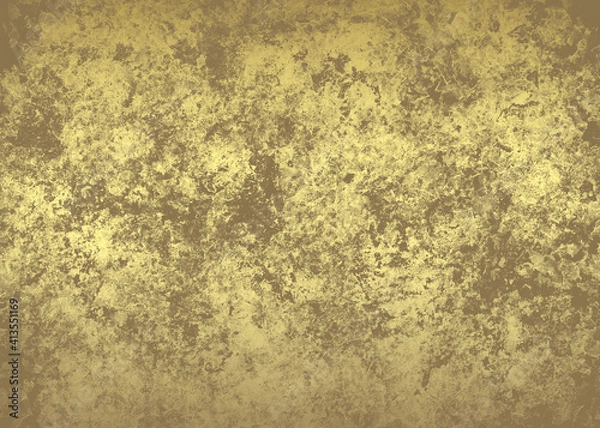 Obraz Golden abstract  decorative paper texture  background  for  artwork  - Illustration