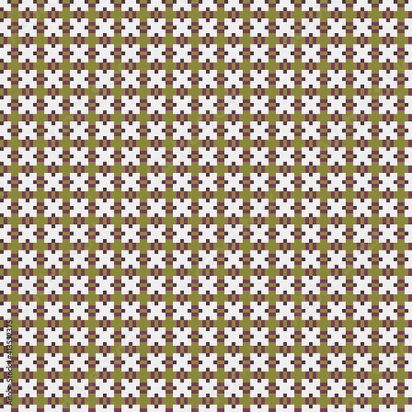 Fototapeta Abstract Cross Pattern generative computational art illustration