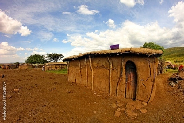 Obraz Massai village