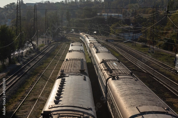 Obraz railway in the morning