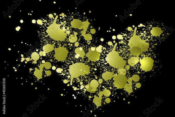 Obraz Background paint splashes gradient Color transition