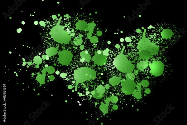 Obraz Background paint splashes gradient Color transition