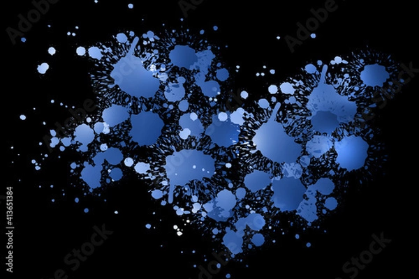 Obraz Background paint splashes gradient Color transition