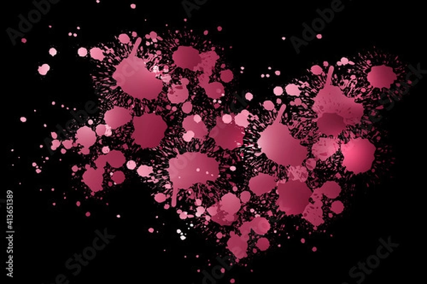 Obraz Background paint splashes gradient Color transition